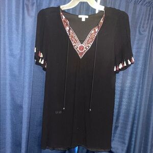 Miami Black and Pink Graphic Mini Dress